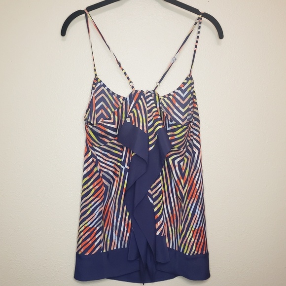 👻Bcbgeneration colorful ruffle geometric top - Picture 5 of 5